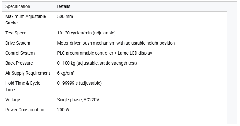 Office Chair Back Durability Fatigue Tester | Backrest Push Pull Endurance Testing Machine | EN 581-2