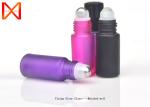 Matte Essential Oil Glass Bottle Frosted Black Colorful Design With OEM Service