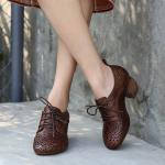 S293 Mid-Heel Women'S Shoes, Leather Fashion Women'S Shoes, Fashionable Summer