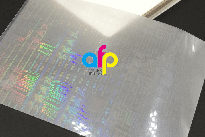 Customized Hologram Logo Brand Pet Holographic Pouch Laminating Film