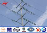 Tapered Galvanized Steel Utility Pole AWS D1.1 Welding Standard 21m 1280kg Load