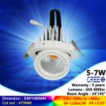 3000K 5W to 50W recessed spotlight CREE led down light AC230V 5 years warranty