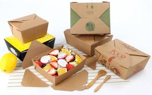 China 192*145mm Rectangular Biodegradable Disposable Fast Food Tray Box wholesale