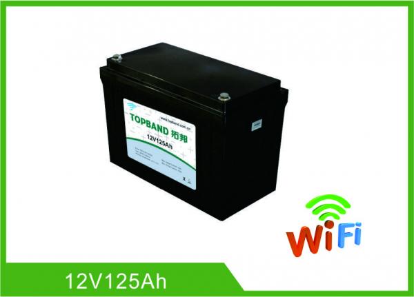 Quality Auto Start Deep Cycle Lithium Battery 12V 125Ah LiFePO4 Material With WIFI Function for sale