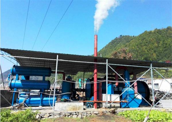 15 ton Waste Plastic Used Tyre Rubbers Pyrolysis To Fuel Oil Plant For Waste