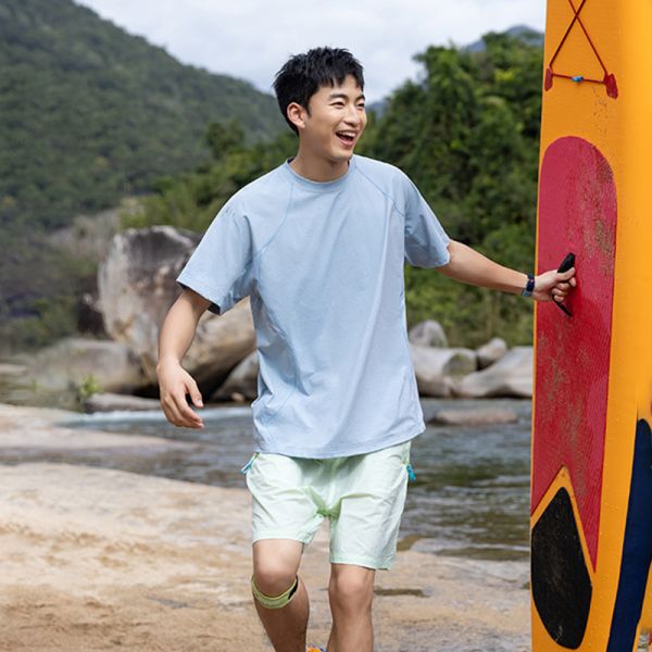 Summer UPF50+ UV Protection Lightweight Breathable Sun Protection Quick Dry Couple Sports Short Sleeve T-Shirt