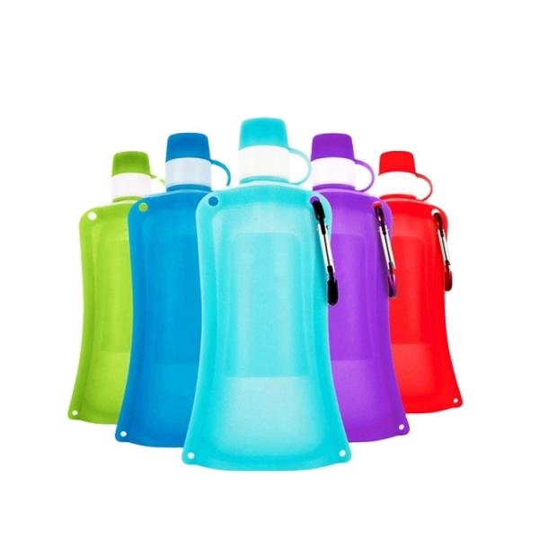 0.5L Collapsible Silicone Water Bottle Daily Portable Outdoor Sports Water