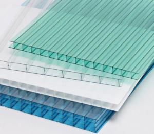 China 6mm Transparent Hollow Polycarbonate Panel Roofing Sheet Greenhouse Sheet wholesale