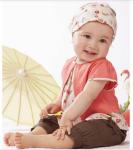 3 Pcs Baby Girls Fruits Pattern Top+Pants+Hat Set Outfits 0-3 Years Clothes