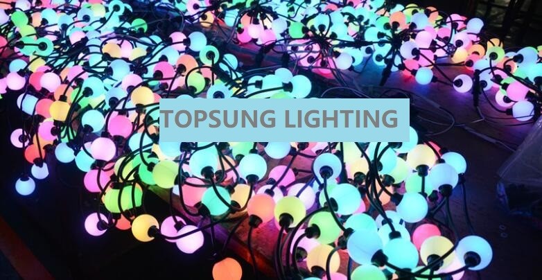10 Foot Holiday Decoration Lights Led Christmas Light Ball 3D 50mm Dmx