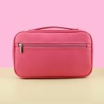 Simple Style Plain Pure Color Ladies Large Toiletry Bags