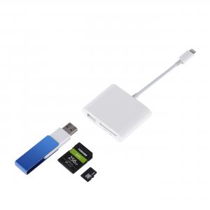 China SD TF Card Slot Lightning Adapter Cable on sale