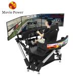 Portable 3 Screen Driving Simulator 6 DOF Racing Cars Arcade Dynamic Motion