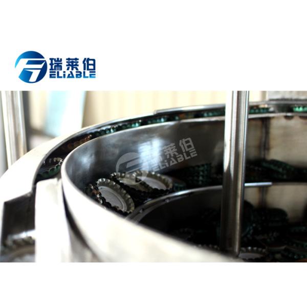 Automatic Auxiliary Equipment Glass Bottled Beer Filling Capping 3 In 1 Machine