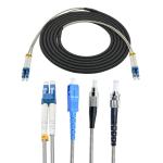 Outdoor Armored Fiber Optic Cable With FC SC LC ST Connector Assembled 30 to