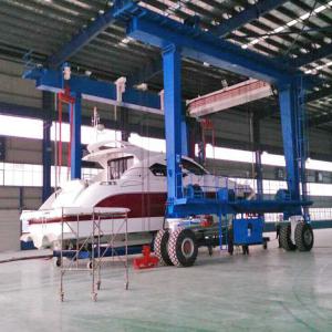 China Customized All Tons Travel Lift Crane 30m For Boats &amp; Yachts Maintenance 380V wholesale