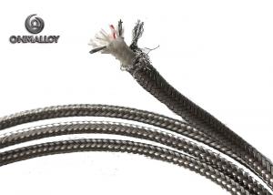 China Thermocouple Type J Extension Compansation Cable Fiberglass SS304 Sheath 24AWG wholesale