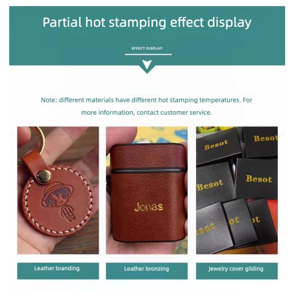 Hot Foil Stamping Machine Automatic Roll Paper Pneumatic Hot Stamping Machine Leather Embossing Logo Indentation Business Card Gift Box Plastic Wood