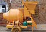 JZC350 Hydraulic Portable Concrete Mixer , Electric Small Stone Cement Mixer