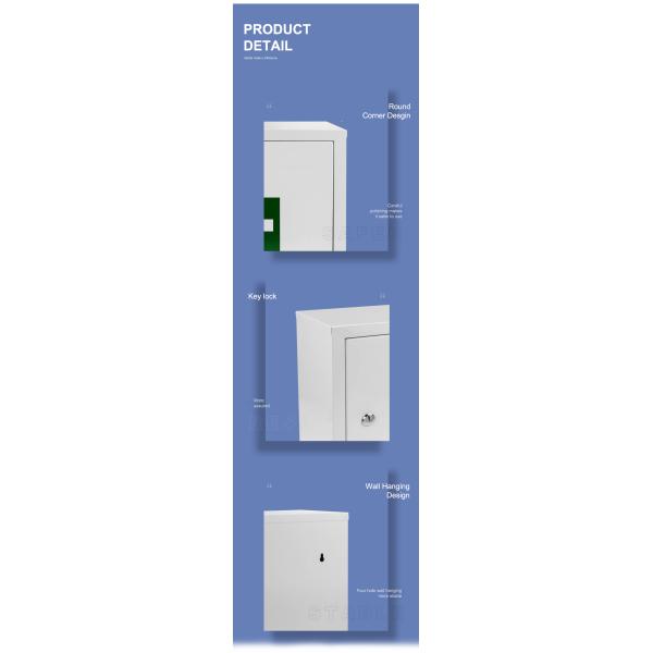First Aid Storage Key Locking Safe Medical Wall Cabinet