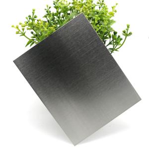 China 1219 x 2438mm Black Stainless Steel Sheet Hairline Finish Decorative Interior Wall Paneling wholesale