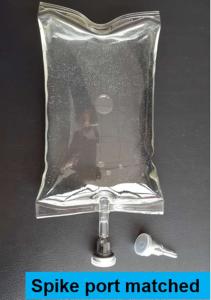 China Non Toxic PVC Sterile Infusion Bag With Double Tube And Butterfly Twist Off wholesale