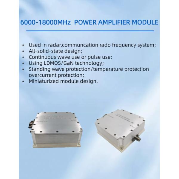 6-18GHz PSat 40 dBm Millimeter Wave Amplifiers for experiments and testing in laboratories and research institutions,