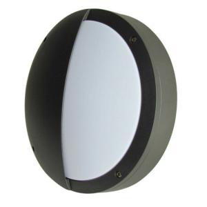 China 20W LED Bulkhead Wall Light Half Cover Black Housing 1600 Lumen For Bathroom wholesale