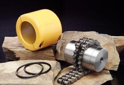 Easy Assembly Double Chain Coupling , Steel Shaft Coupling For Agricultural