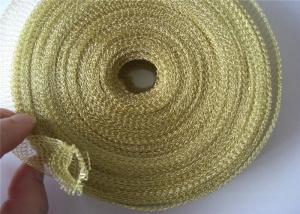 China Flexible Knitted Wire Mesh Tape 0.12mm Diameter For Demister Pad wholesale