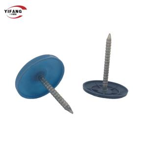 China High Carbon Steel Plastic Cap Nails / Felt Roofing Nails With Plastic Washers wholesale