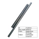 0.05% N Content 1 inch Carbon Fiber Tube 1200mm for Industrial Applications