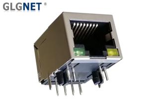 China 90 ° Right Angle Magnetic RJ45 Jack LED Built In Surface Mount Connector Rj45 Female wholesale