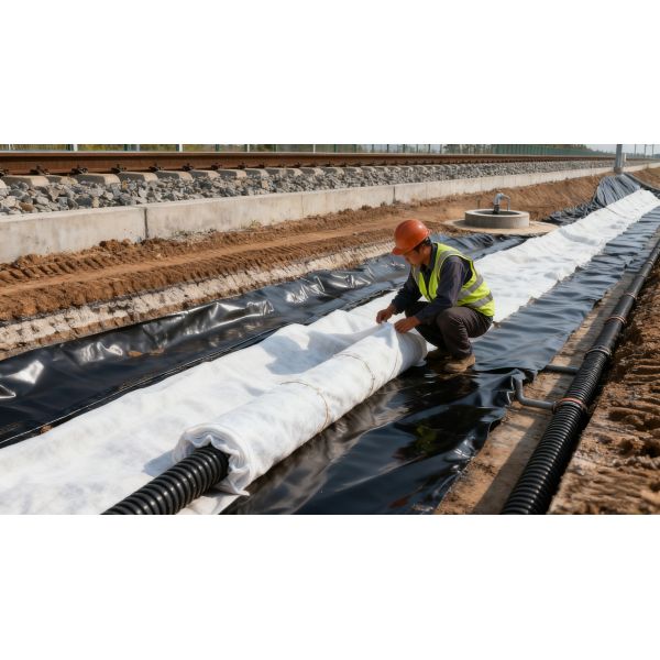 Road Pavement Separates Subsoil Aggregate Layers Polypropylene (PP) Nonwoven Geotextile 700g