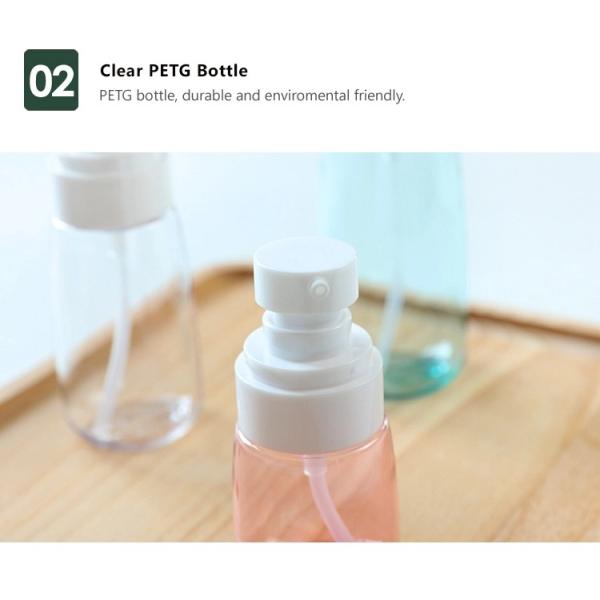 100 ML PETG Plastic Bottles / Empty Lotion Bottle For Cosmetic Packaging