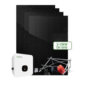 China 3kw 5kw 6kw 8kw 10kw 15kw On Grid Hybrid Solar Energy System Free installation service wholesale