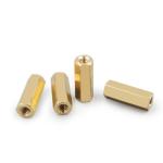 Brass Partially Threaded Male Female Hex Standoffs M4 For Industrial Equipment