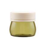 30g 50g 80g 100g Cosmetic Clear Green Glass Jar With Plastic Lid For Body Cream