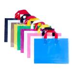Oil Proof Custom Logo Reusable Shopping Bags , High Grade Plastic Retail Bag