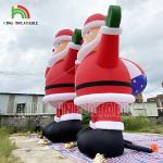 20ft 26ft 33ft Advertising Inflatable Santa Claus For Christmas Party Decoration