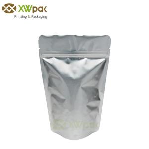 China Dried Food Storage Packing Bags 8oz Resealable Metalized One Side Clear SGS Approved wholesale