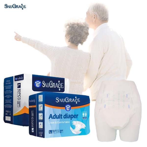 Thickened Unisex Disposable Adult Diaper SnuGrace Wholesaler with Customizable
