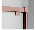 Aluminum,Double Sliding Door ,Bathroom Shower Room,Rose Gold Brushed