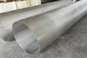 China Wire Wrapped Johnson Well Screens SS304 375mm Diameter 2.95m Length wholesale