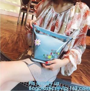 China shopping bag plastic bag sizes standard promotional shoulder bag waterproof, Tote Bag Fashion Pvc beach bag, tote, handy wholesale