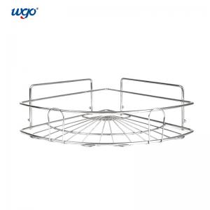 China 30cm Hanging Corner Shower Shelf Bath Gel Pad Mounted Corner Caddy ISO 9001 wholesale