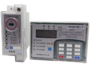 China Surge Safe Din Rail Kwh Meter Single Phase , Anti Tamper STS Prepaid Meters wholesale