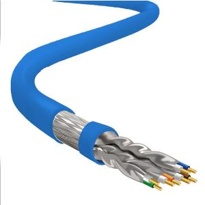 China 1000Ft CAT8 SFTP 22AWG Blue PVC Jacket 40Gbps High Speed Ethernet Cable wholesale