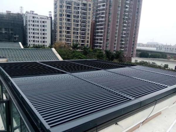 Adjustable Weatherproof Louvres System SKS90 Aluminum Architectural Facade Sun