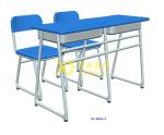 Metal Material Double Student Desk And Chair Set For Middle School Classroom